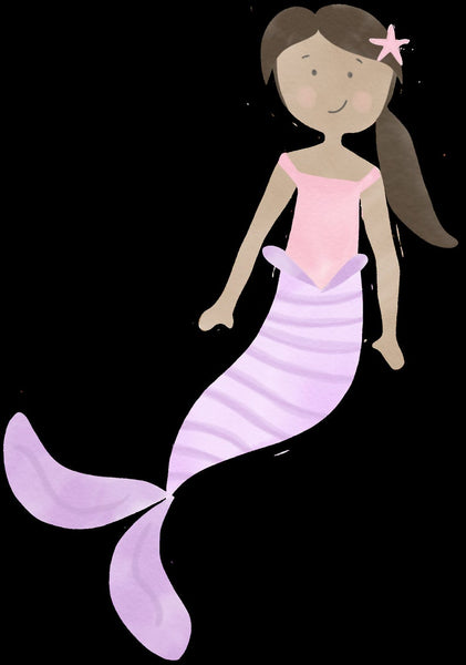 Mermaid Purple Tail Plate