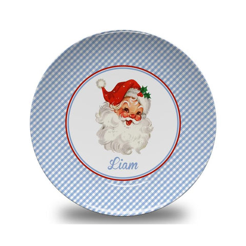 Blue Santa Clause Plate