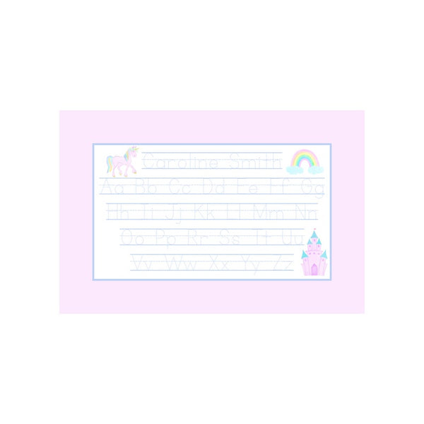 Personalized Rainbow Unicorn Summer Placemat Reversible Placemat