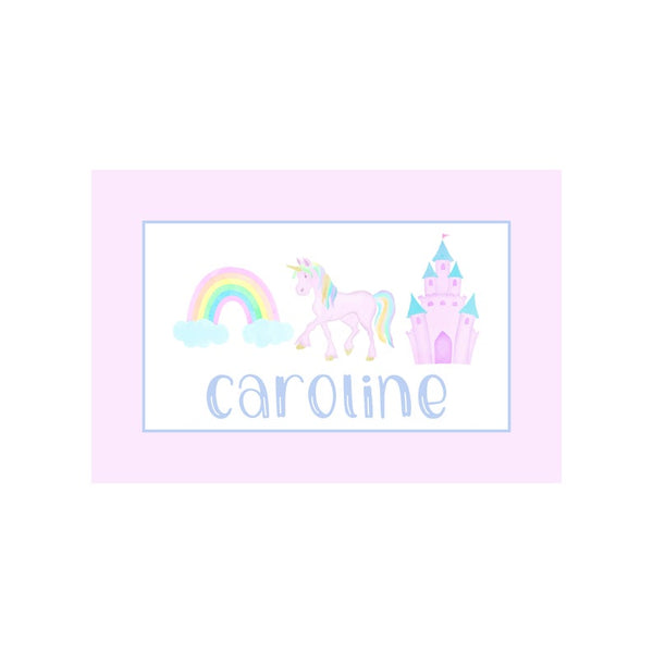 Rainbow Unicorn, Rainbow or Castle Plate