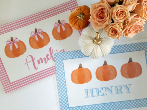 Pumpkin Reversible Placemat