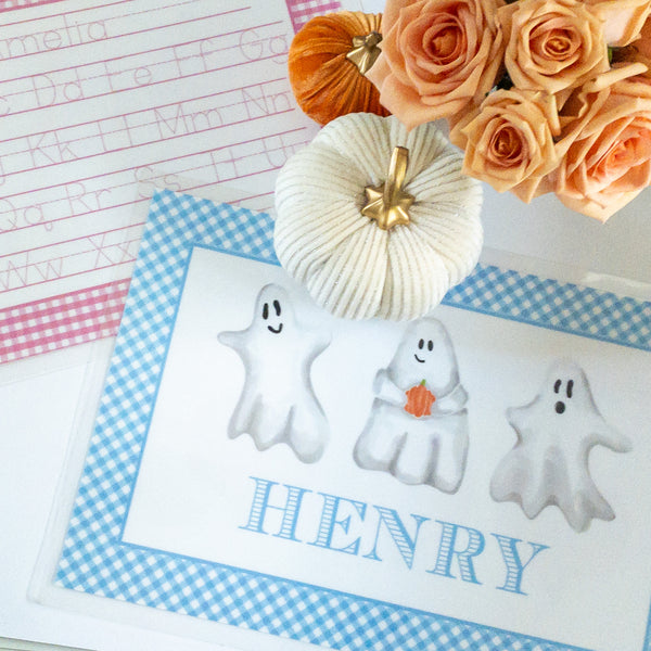 Personalized Halloween Ghost Plate