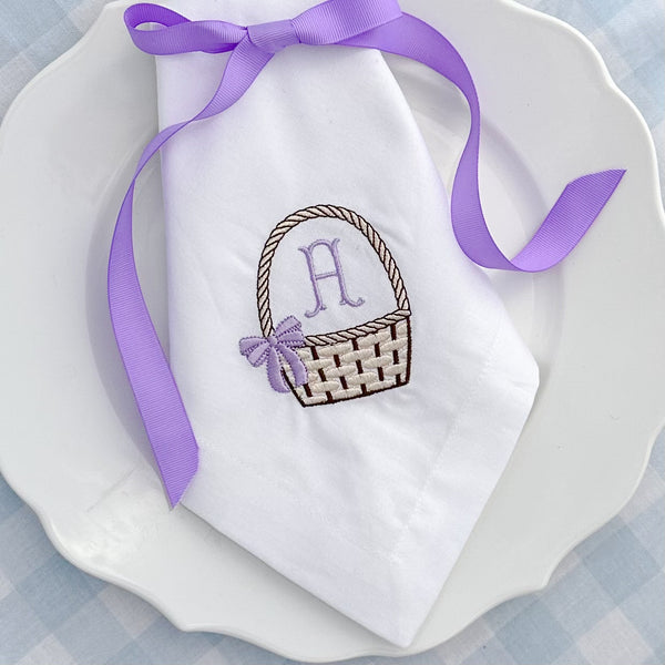 Personalized with Monogram or Name Cloth Easter Basket Napkins