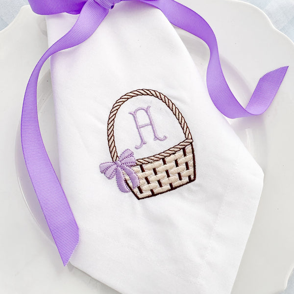 Personalized with Monogram or Name Cloth Easter Basket Napkins