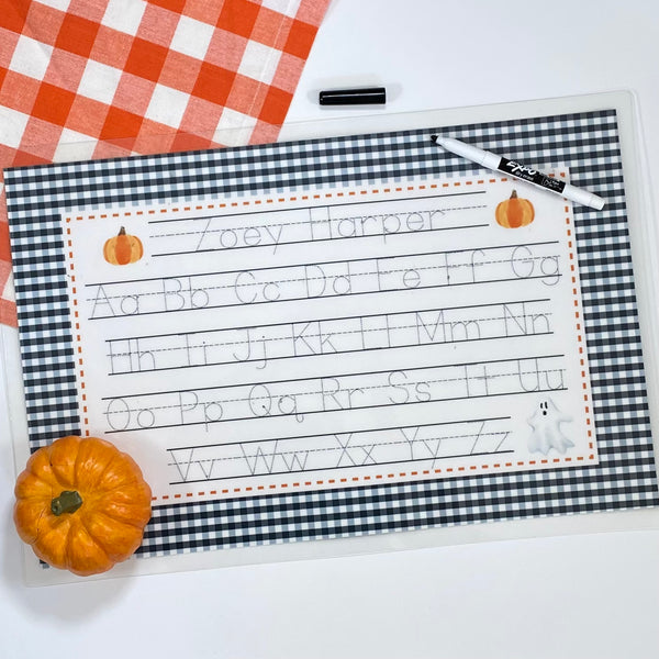 Personalized Halloween Ghost Plate