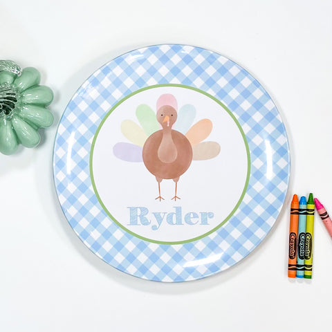 Personalized Turkey Plate