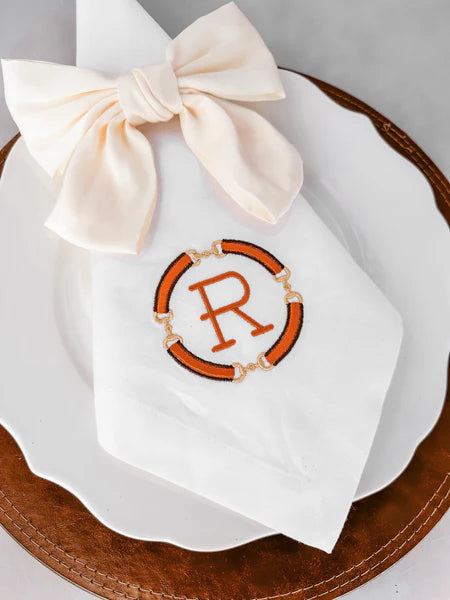 Equestrian Monogrammed Cloth Dinner Napkins