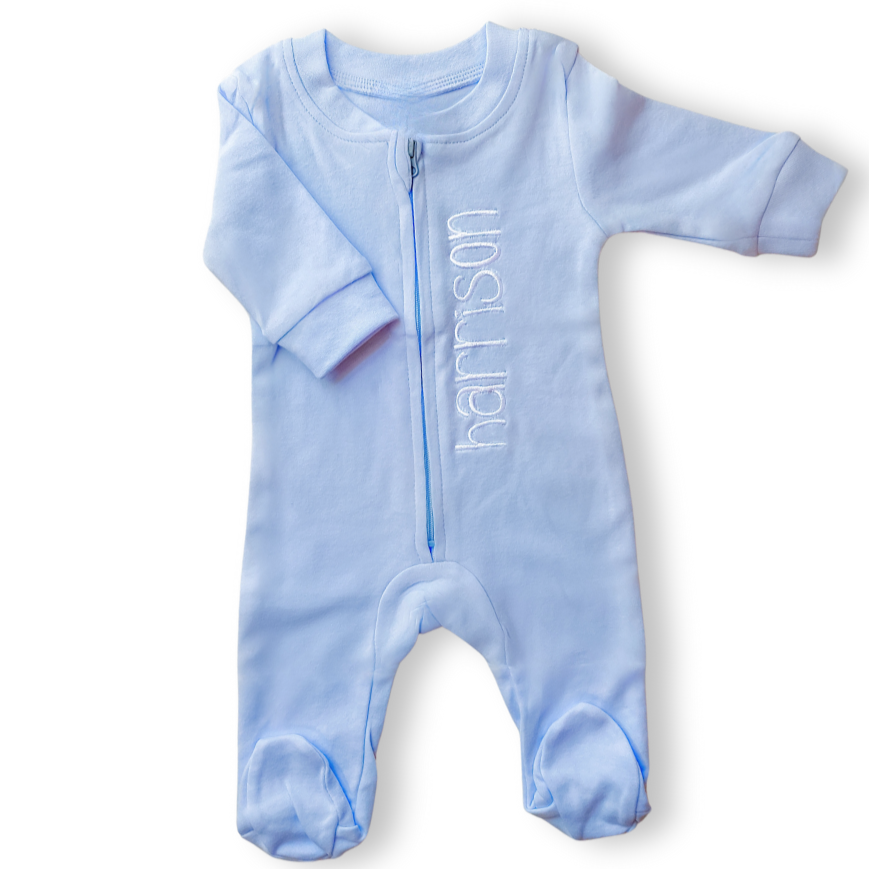 Monogrammed Personalized Baby Boy Romper Newborn Boy Outfits