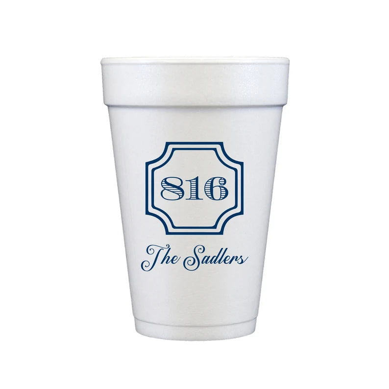 16 oz. Styrofoam Cups, Personalized Styrofoam Cups