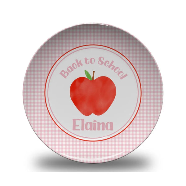 Personalized Back to School Plate