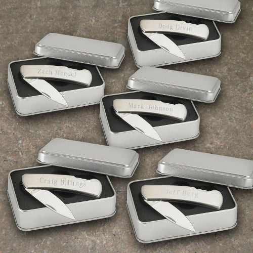 Personalized Stainless Steel Knife Set of 5