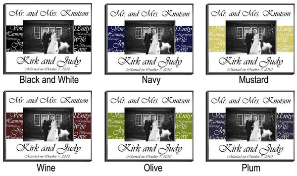 Mr. and Mrs. Personalized Wedding Frame