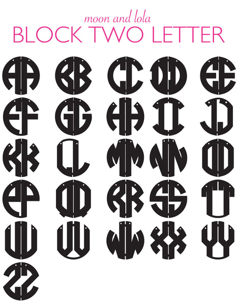 Block Monogram Necklace
