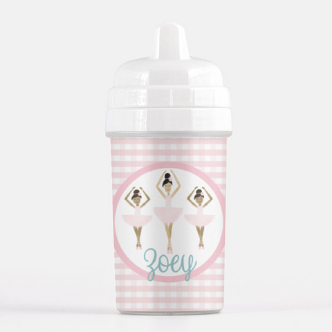 Gingham Ballerina Sippy Cup