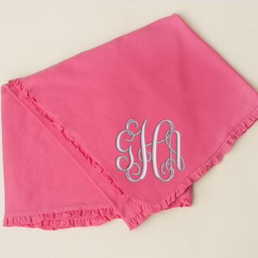 Hot Pink Pink Baby Blanket