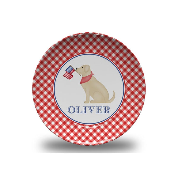 Personalized American Dog Plate