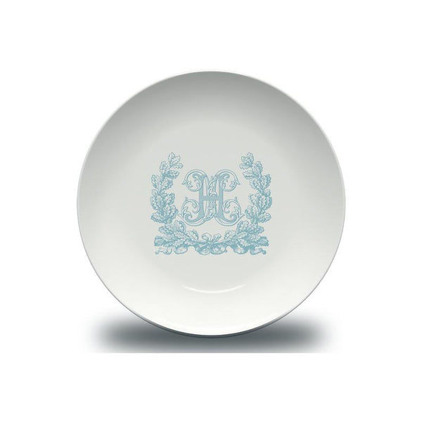 Elegant Monogrammed Outdoor Plate