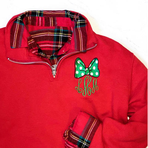 Bow Monogrammed Pullover