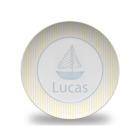 Personalized Sailboat Plate