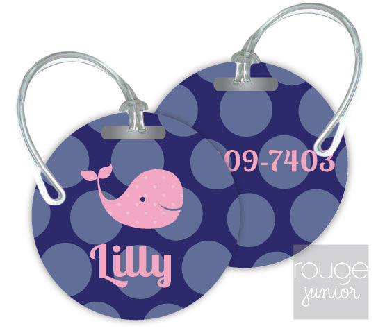 Design Your Own Luggage Tag Bubble Dot