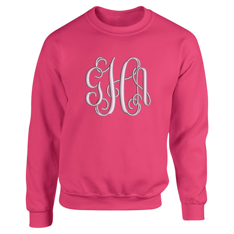 Monogrammed Crewneck Cotton T-Shirt – Southern Touch Monograms